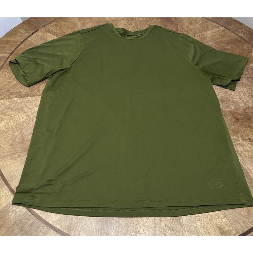 The North Face Men’s Dune Sky Short Sleeve Crew Olive Green Performance Shirt XL